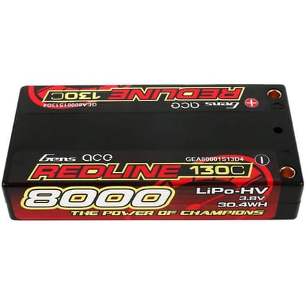 Gens ace &Tattu Lipo Battery 8000mAh 3.8V 1S2P 130C