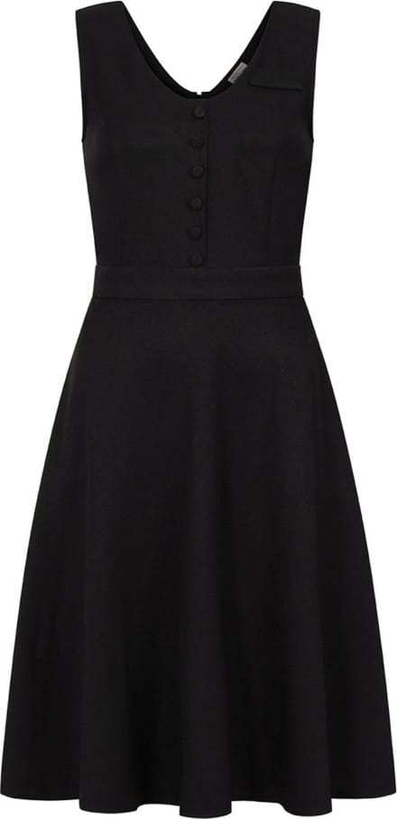 Banned - Book Worm Flare jurk - M - Zwart