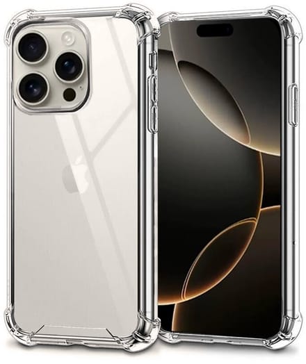 GREEN ON Gorilla Anti Burst Case geschikt voor iPhone 16e - Doorzichtig