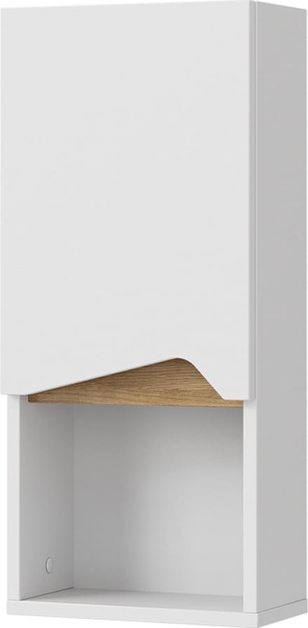 Vicco Marelle Badkamerkast – 30 x 67 cm met deur en open vak Wit