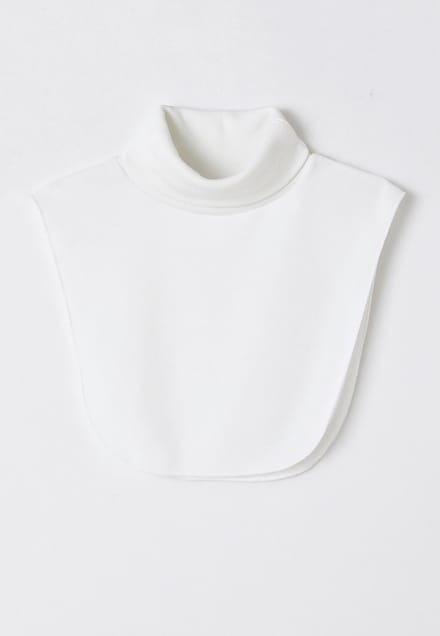 Damart - Halswarmer geborstelde fleece Thermolactyl - Dames - Wit - Eén maat