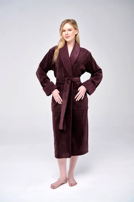Dames Badjas Melania / Paars / XXL