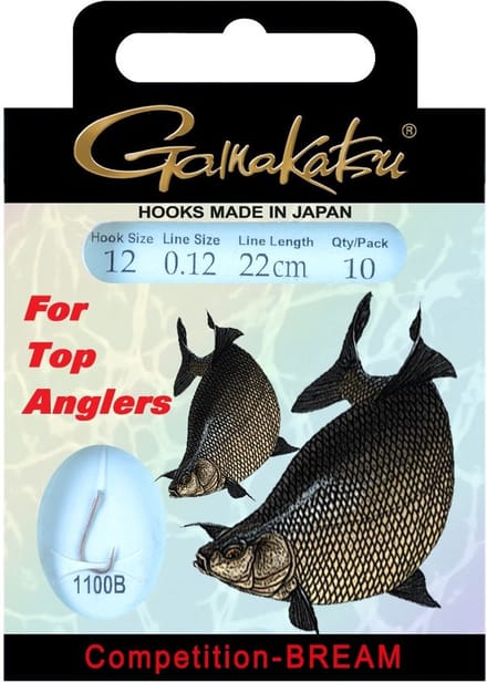 Gamakatsu Competition Bream - 1100B - Haakmaat 20 - lijndiameter 0.08