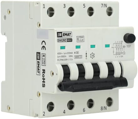 EMAT aardlekautomaat B32 300mA type A 4P (85006516)