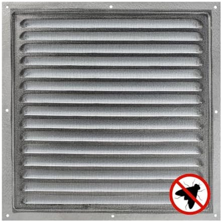 Ventilatierooster met Insectennet 30x30 cm - Weerbestendig en Duurzaam