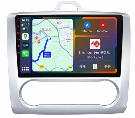 BG4U - Android navigatie radio geschikt voor Ford Focus 2004-2011 met Apple Carplay en Android Auto