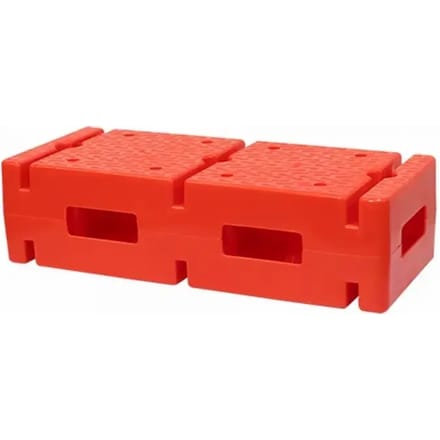 Pvc Blok Met Standaard Voor Paal En Ring Rojo ÚNICA