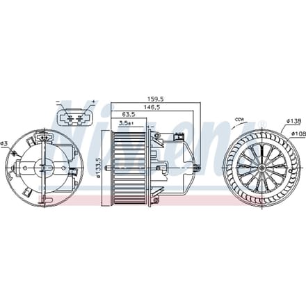 Interieurventilatie NISSENS 87761