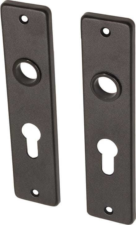 Deurschild zwart PC55 aluminium kortschild | Per set
