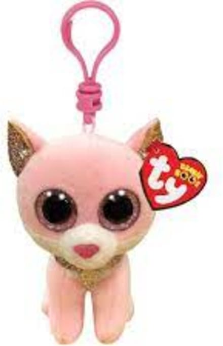 Ty Beanie Boo Sleutelhanger Fiona Pink Cat