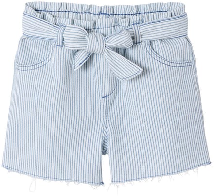 Vertbaudet Short voor meisjes van twill met riem om te knopen