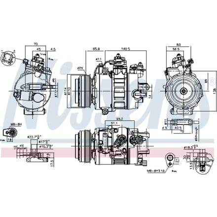 Compressor airconditioning NISSENS 890792