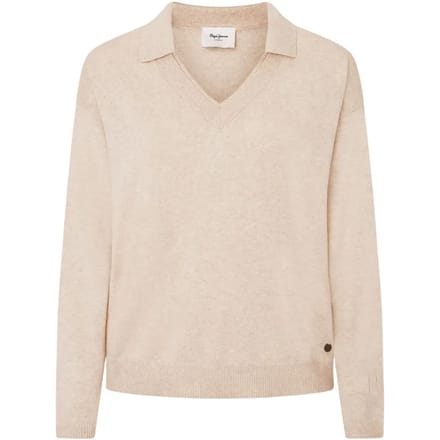 Pepe Jeans Isela Trui Met V-hals Beige XL Vrouw