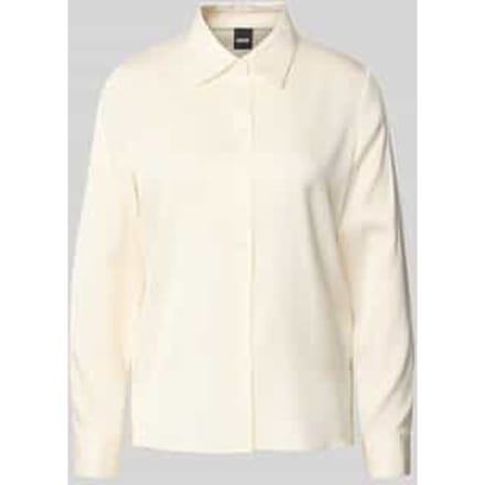 Regular fit blouse met lange mouwen van zijdemix model 'BONYA'