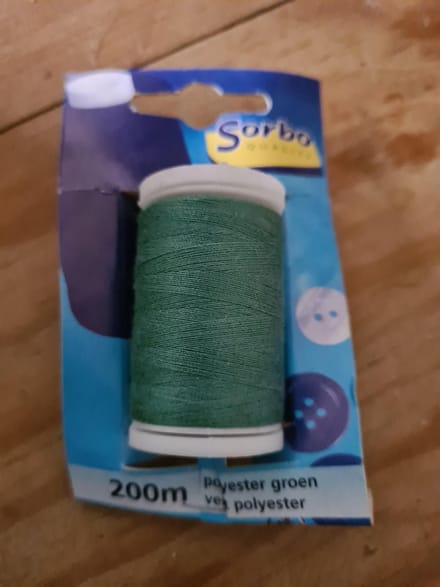 200m Polyester garen groen Sorbo