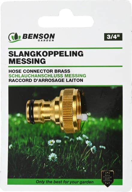 Benson Kraanstuk - Messing - Lekvrij - Roestvrij - 18 mm