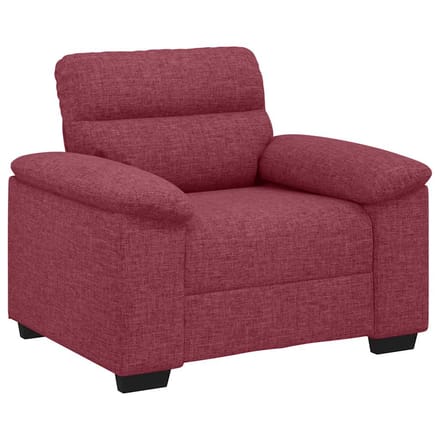 vidaXL - Bankstoel - Wijnrood - 100x81x84 - cm - Stof