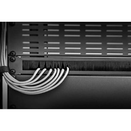 Renkforce RF-3429140 19 inch Afdekking met borstels voor patchkast 1 HE Zwart