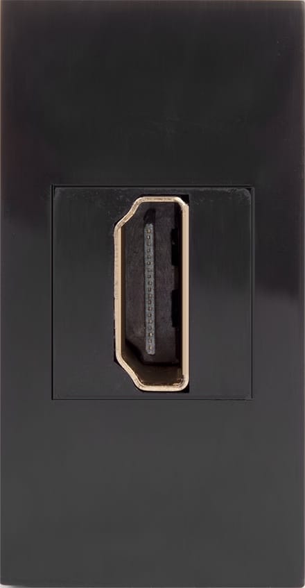 Maclean - HDMI-aansluiting Modulaire wandcontactdoos verzonken montage (HDMI-aansluiting, wit)