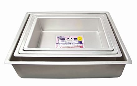 Oblong Cake Pan 7 x 11 x 3 Inch - Aluminium, Diep