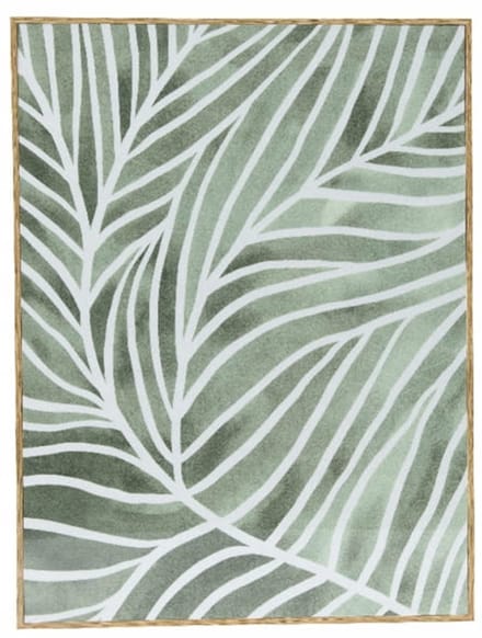 Kaemingk Serie - Schilderij - Groen Tinten - 30x40cm - MDF Lijst