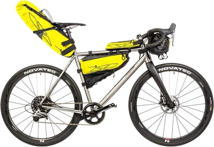 Rough Ride Front fiets stuurtas neon geel unisex volwassenen ca. 59x23 cm