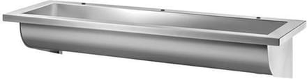 CANAL wastafel L.1800 3 kraangat Ø22 afloop rechts RVS 304 mat