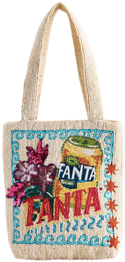 Next - Dames - Versierde gelicenseerde Fanta-handtas met handvat - Crème