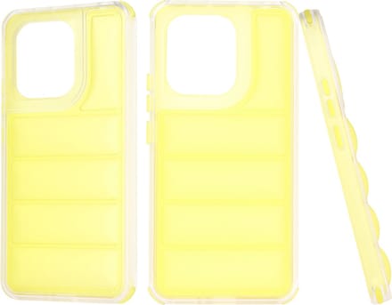 Hoesje geschikt voor Xiaomi Redmi Note 13 4G - Techsuit Wave Shield Shockproof Hard Case Back Cover - Geel