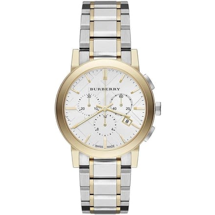 Burberry Unisex Tweekleurig Chronograaf Horloge BU9751