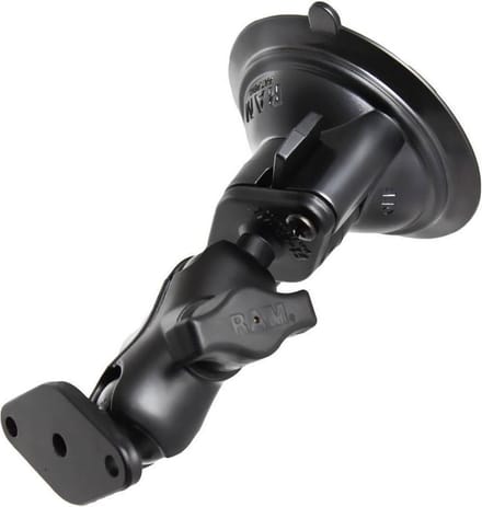 Zuignap combinatie montageset aluminium- korte arm