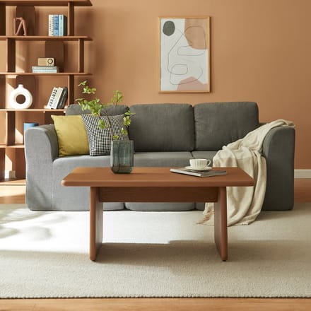 [en.casa] Salontafel Gäljami 100x55x44 cm walnootkleurig