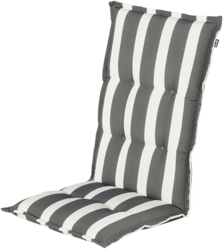 Hartman Roma grey - grijze streep - hoge rug - 123x50x8cm