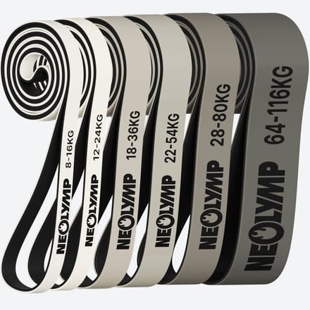 NEOLYMP Resistance Bands Set – 6 Weerstandsniveaus - Weerstandsbanden voor de training