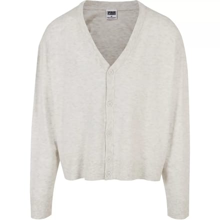 Urban Classics - Eco Mix Boxy Lange cardigan - S - Grijs