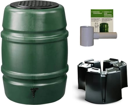 Harcostar - Regentonset Harcostar - 168 Liter Groen + Voet + Vulautomaat