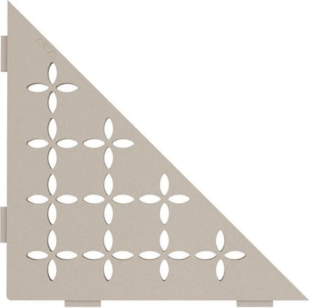 Schlüter Shelf-E-S1 planchet 21x21 cm floral aluminium structuur-gecoat crème