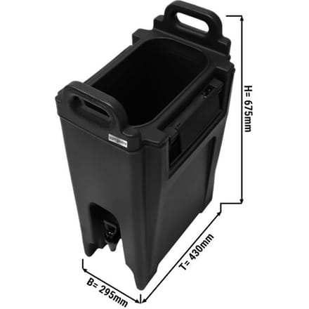 GGM Gastro Thermo Getränkebehälter mit Hahn - 20 Liter - schwarz