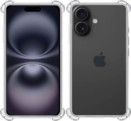 Hoesje geschikt voor Apple iPhone 16 – Extreme Shock Case – Case Transparant