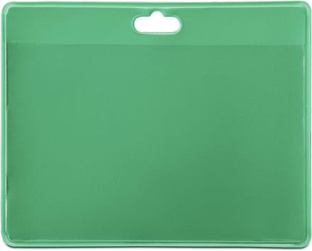 Identiteitskaarthoes - Badgehouder PVC - Snelle Identificatie - Kleurcodering Mogelijk - 103 x 82.5 mm - Groen