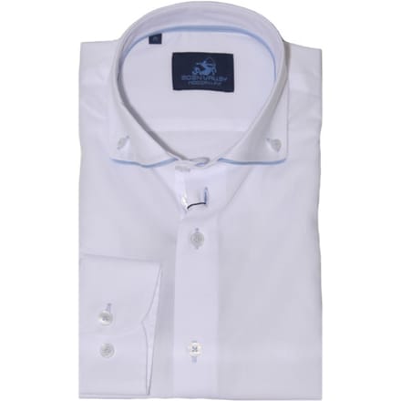 Eden Valley - Lange mouw overhemd - Mannen - M - Wit - Katoen - 514788-Modern
