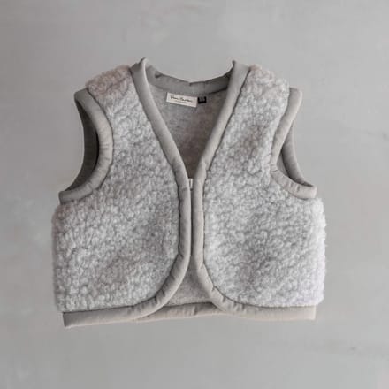 Wollen babybodywarmer Nilo Grijs - XS / 74-92
