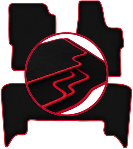 CARLUX-RED automatten voor: Isuzu Trooper II SUV (1992-2002)