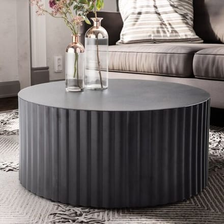 Salontafel zwart metaal 67 cm breed - WL6.760
