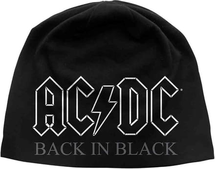AC/DC - Back In Black Beanie Muts - Zwart