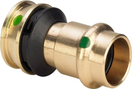 Viega Raxofix-overgangsstuk, d1 20, d2 15 siliciumbrons Model 5313P, 646721