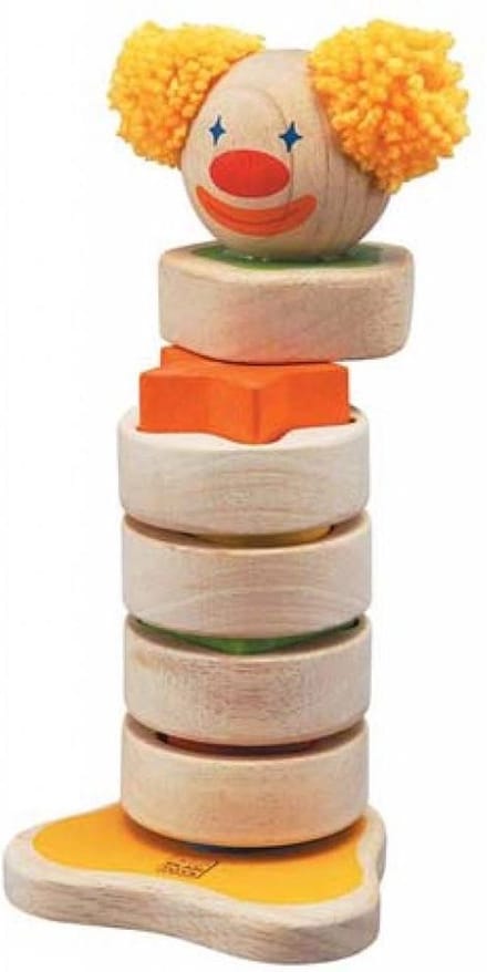 PlanToys Stapel- en Sorteerclown