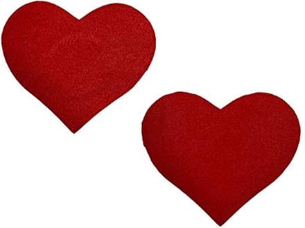 Finnacle - Niple Stickers Hart - Rood Tepelstickers met Hartjes - Zelfklevend en Stijlvol