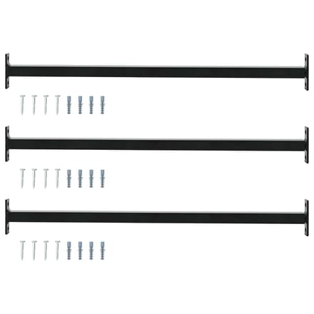vidaXL - Verstelbare - ven - veilighheidsbalk - 3 - st - 710 - -1200 - mm - Staal