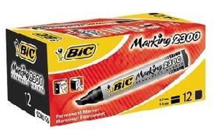 BIC Marker 2300 Permanent Zwart Ds/12